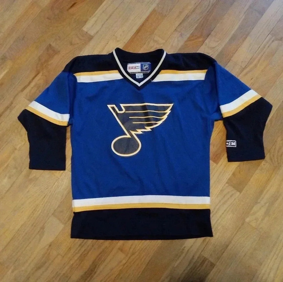 NHL St Louis Blues Jersey CCM YOUTH Large - Picture 1 of 9